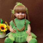 22-tolline elutruu Reborn Baby Doll t&auml;ispehme silikoonkorpusega Alive 55 cm vasts&uuml;ndinud armas kleit-m&auml;nguasi s&uuml;nnip&auml;evaks kingituseks 55cm