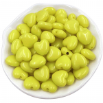 Kvaliteetsed Mood 50tk Ehtetarvikud Kreemjas K&auml;ev&otilde;ru Kaelakee V&auml;ike Makrooniv&auml;rv Isevalmistatud Materjalid Armastuse Kujulised Helmed kollane