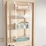 1 tk mitmekihiline hoiureiul, ukse taga rippuvad riiulid, &uuml;le ukse sahvri riiuli, majapidamisriiul 4-layer valge