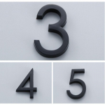 Uksesildi numbrisilt Numbriplaat Sahtel Uksetahvli kleebised Isekleepuvad tahvelsildid plaadid V&auml;rava numbrid Maja aadress Hotelli plastikust avaleht 4 must