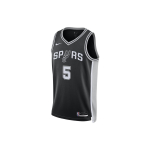 Nike NBA Dejounte Murray Spurs #5 Limited Edition Swingman Jersey meeste korvpallivest must DN2022-010 M