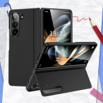 Moodne kokkupandav PC Coque &uuml;mbris Samsung Galaxy Z Fold6 Fold5 Volditav 6 5 Kokkupandav 4 Kokkupandav 3 Kokkupandav 3 4 Kukkumiskaitse Aksessuaaride &uuml;mbris for Samsung Z Fold 6 must