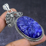 Burmise Sapphire Gemstone 925 Steling Silver Jewelry Pendant 2.96 n3a74