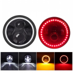 LED-esituli, k&otilde;rge 7-tolline LED-esituli DRL halo punase nurgaga silmad &Uuml;mar esituli H4 Plug And Play jaoks Jeep Wrangler JK TJ LJ CJ 2 pieces