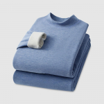 Meeste talvised termoriiete komplektid, kost&uuml;&uuml;mid, villane kilpkaelusega kampsun, pluus + p&uuml;ksid 2 pildiga aluss&auml;rgid meestele 4XL sinine