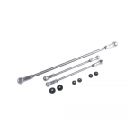 K&auml;igu&uuml;henduse t&otilde;ukurvarraste paranduskomplekt 3tk Peugeot 106 Citroen Saxo jaoks strainless steel