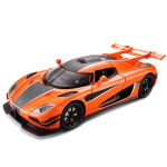 1/24 Koenigsegg One1 sulamist mudelauto m&auml;nguasja survevalu koos helivalgusega tagasit&otilde;mbamise simulatsiooniga mudelauto m&auml;nguasi poisile s&uuml;nnip&auml;evaks kingituseks