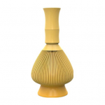 Silikoonist Matcha vispliga toiduainete segisti Matcha rohelise tee pulbri jaoks, vastupidav kuumuskindel t&ouml;&ouml;riist koos alusega kollane