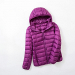 &Uuml;likerge plusssuuruses &otilde;huke sulejope naiste s&uuml;gistalvine &otilde;huke l&uuml;hikese kapuutsiga soe valge pardi sulemantel Naiste &uuml;ler&otilde;ivad M lilla