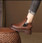 mood 2024 S&uuml;gis/talv Uus stiil naiste l&uuml;hikesed saapad Fliisvoodriga soe pehme nahk Mitmek&uuml;lgne trendikas naiste kingad pannal 35 must