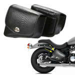 2tk Mootorratta universaalne k&uuml;lgsadulakott Mootorratta nahast t&ouml;&ouml;riistade pagasihoiukoti tarvikud Harley Sportster XL883 1200 jaoks