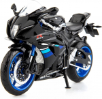1/12 Sobib Suzuki GSX-R1000 mootorratta m&auml;nguasjale, Kollektsioneeritav mootorrattamudel koos alusega, M&auml;ngumootorrattad 3-9-aastastele poistele, Must must
