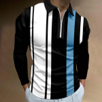 Meeste mood kevad-s&uuml;gis pol&uuml;esterpolos&auml;rk 3D digitaaltr&uuml;kiga vabaaja golfipolos&auml;rk Topid 2XL
