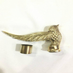 Disainer messingist linnupea k&auml;epide jalutuskepi jaoks, ilus kingitus