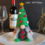 1 tk j&otilde;ulup&auml;kapiku pl&uuml;&uuml;sist kaunistused, j&otilde;ulutalu mitmetasandilised kandikukaunistused, punased rohelised k&auml;sitsi valmistatud skandinaaviap&auml;rased, kodused lauapealsed p&auml;kapikukaunistused 10 * 7 * 23 men's