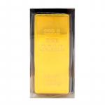 1 tk v&otilde;ltsitud kullakangast loominguline kuldne telliskivi, &otilde;&otilde;nes kuldhark, filmirekvisiit Uudne nali kingitus, dekoratiivne rekvisiit peoks