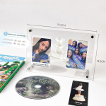 Cd-pildi aluse raam l&auml;bipaistev akr&uuml;&uuml;list pildiraam fotokaardihoidja Idol Postkaardid Kaitsmed ruumi sisekujundus B