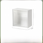 Seinale kinnitatav multifunktsionaalne hoiukast &uuml;hiselamu jaoks, stantsivaba, &uuml;mberp&ouml;&ouml;ratav disain, kosmeetiline puuvillane karp, v&auml;ikeste esemete liigituskast.