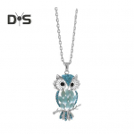 &Ouml;&ouml;kull Kaelakee Kampsun kett Faux Opal Rhinestone Decor &Otilde;&otilde;nes sulamist Riided Ehted Tutvumis&otilde;htu Ballipidu R&otilde;ivaste Kaunistus Kaelakee sinine
