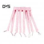 No Heat Juuste lokirull koos reguleeritava rihmaga Naised &ouml;&ouml;seks magavad kaheksa k&uuml;&uuml;nistega lokid Peapael Curling Rod Pehme juukserull Laisatele t&uuml;drukutele pikad juuksed short-hair roosa