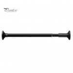 Sisset&otilde;mmatav riidekuivatusvarras ilma puurita Libisemisvastane k&uuml;lgpadi Tugev kandev&otilde;ime Reguleeritav Magamistuba Vannituba Du&scaron;ikardina pingutusvarras S must