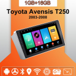 Auto Raadio Android Auto Carplay Toyota Avensis T250 2003-2008 jaoks Multimeediam&auml;ngija Peaseade Stereo GPS Navigatsioon BT WIFI 1+16GB 1+16GB
