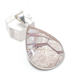 Natural Silver Leaf Jasper 925 Sterling Silver Jewelry Pendant 1.97 i7c29