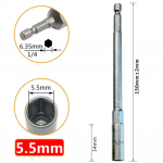 150 mm pesa mutriv&otilde;ti 1 tk adapter kroom-vanadiumterasest kruvipea
