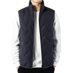 Meeste talvine &uuml;hev&auml;rviline soe vest, krae, varrukateta, ristk&uuml;likukujulised reljeefsed taskud, lukuga plekk, &uuml;hev&auml;rviline vabaaja vest mantel 4XL