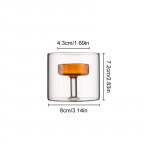 Klaasist kunstik&uuml;&uuml;nlatops K&uuml;&uuml;nlajalg Ambience L&auml;bipaistev tuulekindlad kaunistused DIY kodukaunistus