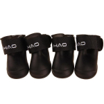 4 tk/komplekt Mini lemmikloomakoerte jalatsid vihmasaapad, libisemisvastased veekindlad pehme p&otilde;hjaga jalan&otilde;ud kutsikale S punane