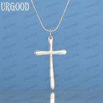 925 h&otilde;bedast lameda risti ripatsiga kaelakee mood pulmaehted S-40CM