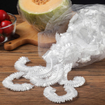 100/200/400 tk &uuml;hekordselt kasutatav toiduainete s&auml;ilituskate Korduvkasutatav elastne v&auml;rske toidu katted Stretch Wrap kaussi n&otilde;ude kate V&auml;rske s&auml;ilituskott Du&scaron;im&uuml;ts 10Pcs