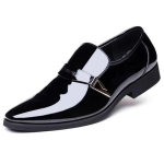 Moodsad meeste kingad Vabaaja &Auml;ri Nahk PU V&otilde;rk Terava ninaga Pruun Mees Meeste Klassikalised Loaferid Luksuslik Sotsiaalne Meeste Kinga Disainer Must Pulm 48 must