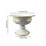 Euroopa stiilis metallvaas taimehoidja lillekompositsiooni keskosa pulmadeks, s&uuml;nnip&auml;evadeks ja pidudeks