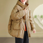Naiste sulejope Vabaaja Lai Suur S&uuml;gis-Talv Pealisr&otilde;ivad Valge Pardi Sule Soe Paks Kapuutsiga Mantel one size khaki