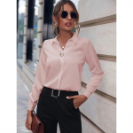 Commuter naiste pluusid Mitmek&uuml;lgsed lihtsad &uuml;hev&auml;rvilised s&auml;rgid pikkade varrukatega keskmise pikkusega &uuml;lisuur s&auml;rk M roosa