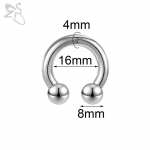 ZS 1 tk 2/4/6/8G roostevaba teras hobuseraua ninar&otilde;ngas meestele sisemise keermega suure gabariidiga augustused k&otilde;rva laiendaja vaheseina augustus Style 10