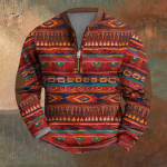 Meeste Retro Casual gradienttr&uuml;kiga kampsun L
