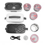 Elektriline l&otilde;unasoojendaja kahekihiline 4 roostevabast terasest kaussi kaasaskantav l&otilde;unasoojendaja, soojendusega l&otilde;una EU Plug 220V