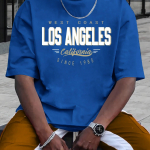 Puuvillane suvine meeste 100% puuvillane mugav vabaaja suurem suur suurus LOS ANGELES Tr&uuml;kitud sportlik &uuml;markaelus l&uuml;hikeste varrukatega T-s&auml;rk top XL