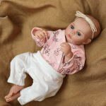 46cm Nukk M&auml;nguasi Niit 3D Maalitud Nahk Bebe Reborn Laps Maalitud Juustega Nukud Pehme Vin&uuml;&uuml;l Tunne Puudutus Nukud M&auml;nguasjad 46cm