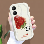 Armas koomiksimustriga kreemja tekstuuriga korpus, lainelise servaga pehme silikoonkaanega telefoni&uuml;mbris Xiaomi Redmi jaoks Redmi 10 2022 valge