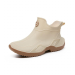 Mitmek&uuml;lgsed l&uuml;hikese toruga vihmasaapad: Unisex, moodsad, libisemiskindlad, aastaringsed jalatsid 44 valkjas v&auml;rv