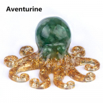 Kaheksajalg Ornament Looduslikust kivist Ahhaad Lapis Lazuli Nikerdatud Kodukaunistus J&otilde;ulu- ja Halloweeni kingitused 45x100 mm 45x100mm