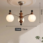 Ameerika retro stiilis magamistoa l&uuml;hter Prantsuse vintage t&auml;ispuidust disaineristiilis kunstiline valgusti 3 headlights