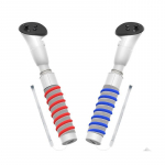 VR M&auml;ngupuldi Lisatarvikud Sobivad Meta Quest 3 Kontrolleritele, VR Pikendusk&auml;epidemed M&auml;ngimiseks Beat Saber, Gorilla Tag Pikkade K&auml;te K&auml;epidemed 22*4.75*3.4cm valge