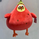 35cm Naljakas Arbuus Kana Pl&uuml;&uuml;s Pehme Karvane Puuvili Kana T&auml;idisega Nukk Kodu Kaunistus Parim J&otilde;ulukink S&otilde;brannale 35cm punane