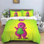 Barney s&otilde;brad Armas multifilm voodipesukomplekt Dinosaurusmustriga tekikott padjap&uuml;&uuml;r poiste magamistuba topeltkuningas suurusega tekk kingitus 135X200cm-2pcs