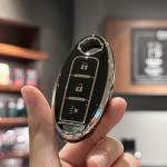 Nissan 370Z Armada Kicks Murano Pathfinder Rogue Titan Versa Note Infiniti Smart 3 nuppude TPU autov&otilde;tme &uuml;mbrise kattepulk must